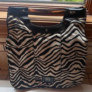 Dana Buchman Zebra Print Clutch Handbag